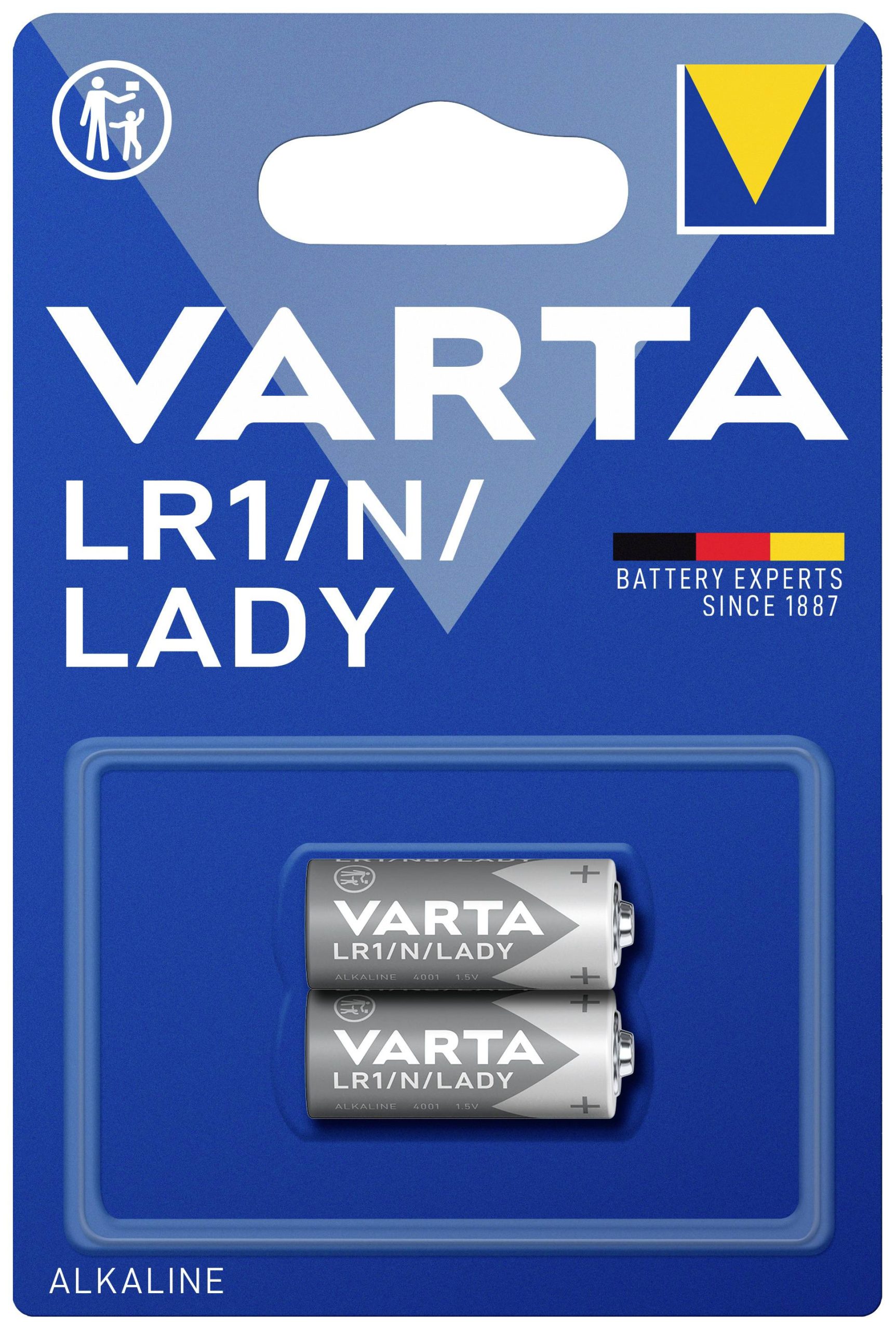 Bateria N/Lady Varta ALKALINE Spec..LR1/N/Lady Bli2 alkaliczno-manganowe 1.5 V 2 szt. - obrazek 1
