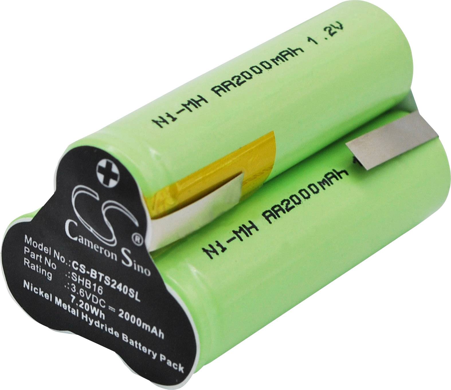 CS Cameron Sino Akumulator golarki Zamiennik oryginalnego akumulatora SHB16 Babyliss, Remington, Scherna 3.6 V 2000 mAh - obrazek 1
