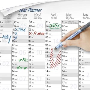 Staedtler Kalendarz ścienny Lumocolor® year planner 641 YP 641 YPA3DE DIN A3 12 miesięcy / 1 strona 1 szt. Staedtler Kalendarz ścienny Lumocolor® year planner 641 YP 641 YPA3DE DIN A3 12 miesięcy / 1 strona 1 szt.