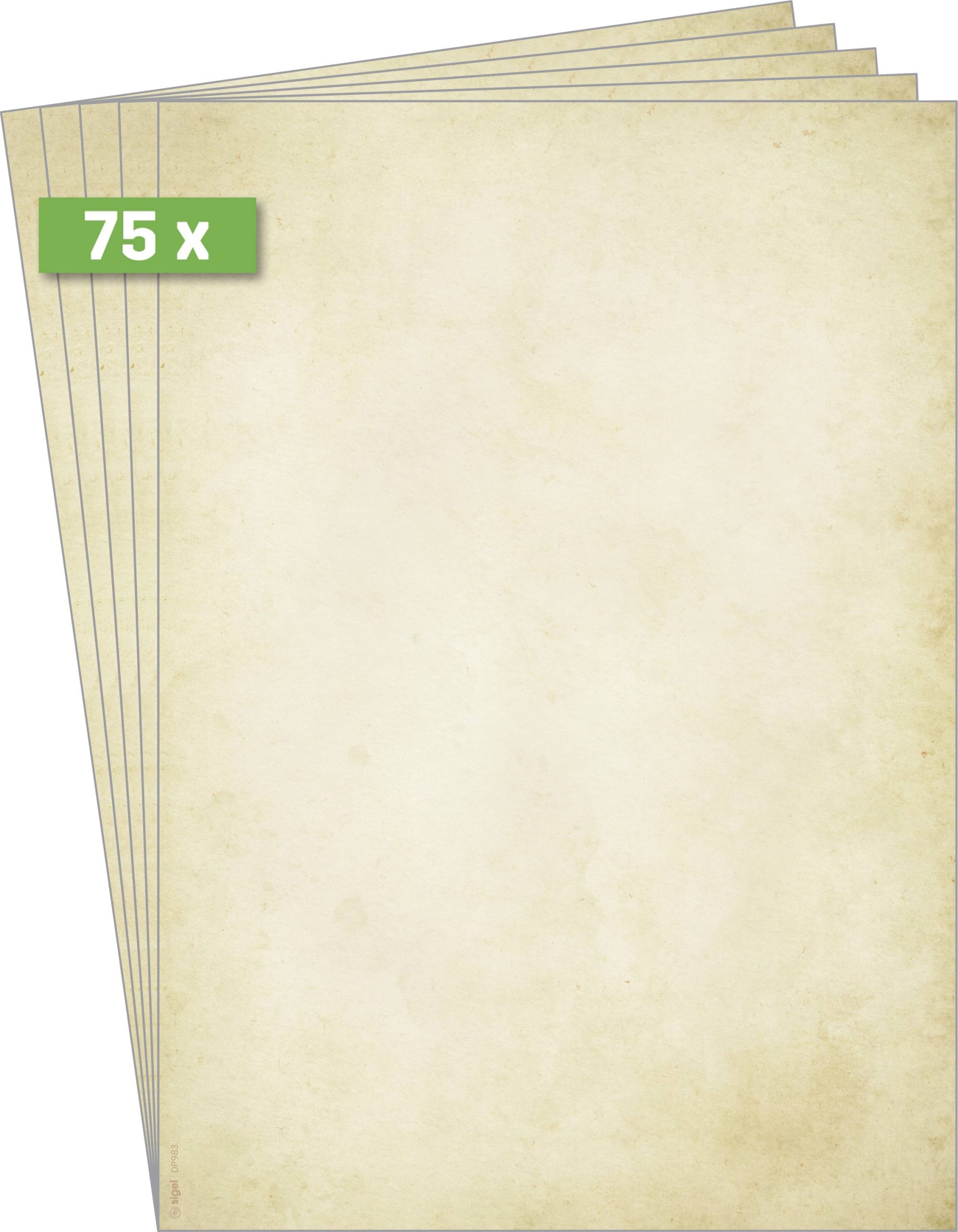 Papier z nadrukiem Sigel Vintage DP983, 75 ark. - obrazek 1