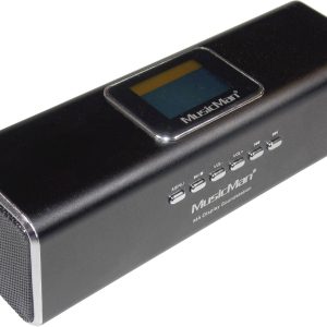 Głośnik przenośny z LCD Technaxx MusicMan MA, microSD, USB, AUX-IN, tuner FM, czarny