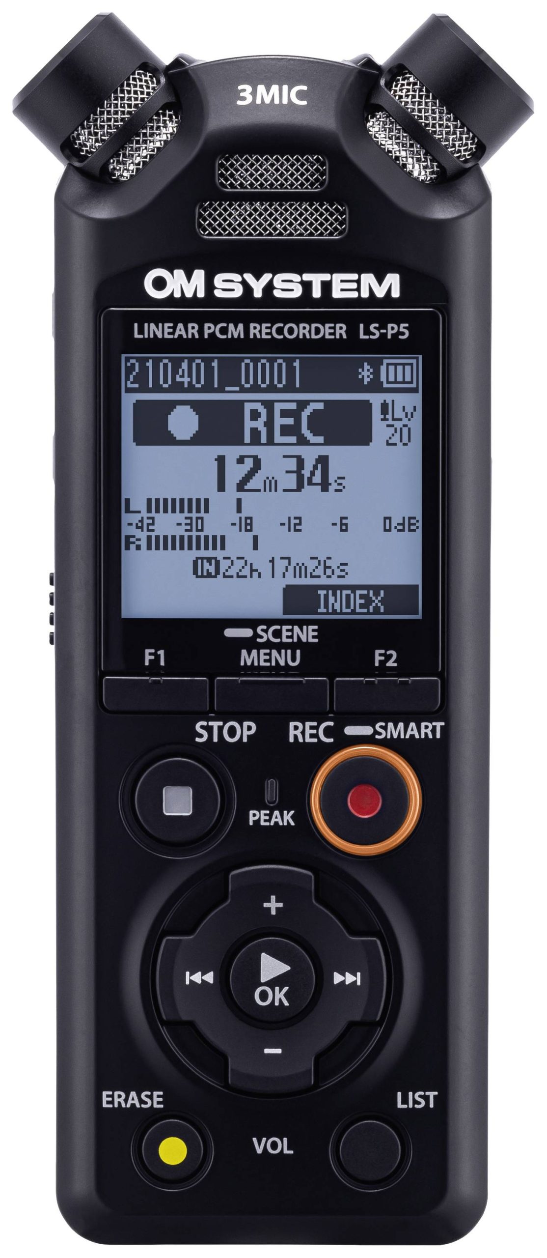 Rejestrator audio OM System LS-P5 V409180BG000 czarny - obrazek 1