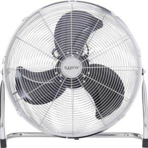 Wentylator podłogowy Sygonix FE-50A, 140 W, (Ø x W) 590 mm x 590 mm, 6000 m³/h, srebrny Wentylator podłogowy Sygonix FE-50A, 140 W, (Ø x W) 590 mm x 590 mm, 6000 m³/h, srebrny