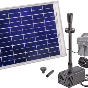 Esotec 101780 Siena Plus Pompa solarna – zestaw z oświetleniem, z zapasowym akumulatorem Esotec 101780 Siena Plus Pompa solarna – zestaw z oświetleniem, z zapasowym akumulatorem