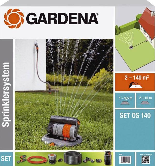 Zestaw zraszacza wynurzalnego GARDENA OS 140 08221-20 2 – 140 m²
