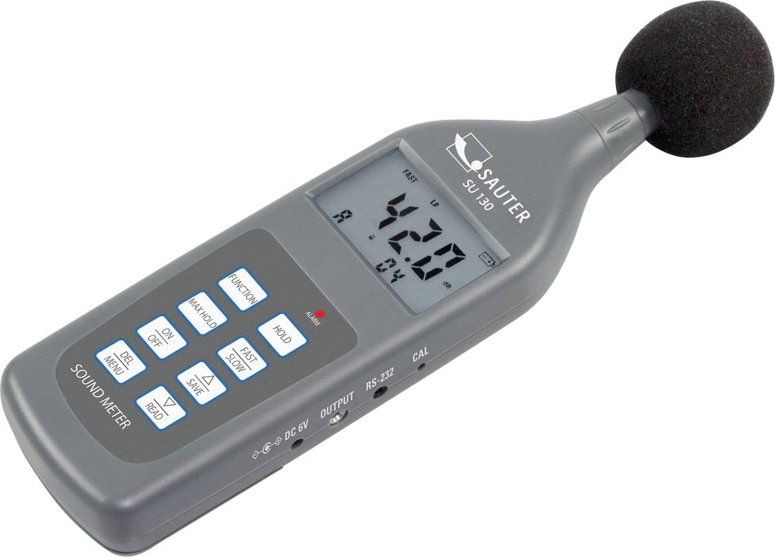 Sauter Decybelomierz Rejestrator danych SU 130 30 - 130 dB 20 Hz - 12500 Hz RS-232 - obrazek 1