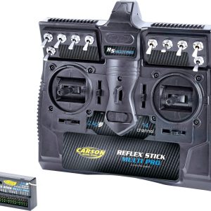 Carson Modellsport Reflex Stick MULTI PRO 14 Kontroler do zdalnego sterowania 2,4 GHz Ilość kanałów: 14 zawiera odbiorni Carson Modellsport Reflex Stick MULTI PRO 14 Kontroler do zdalnego sterowania 2,4 GHz Ilość kanałów: 14 zawiera odbiorni