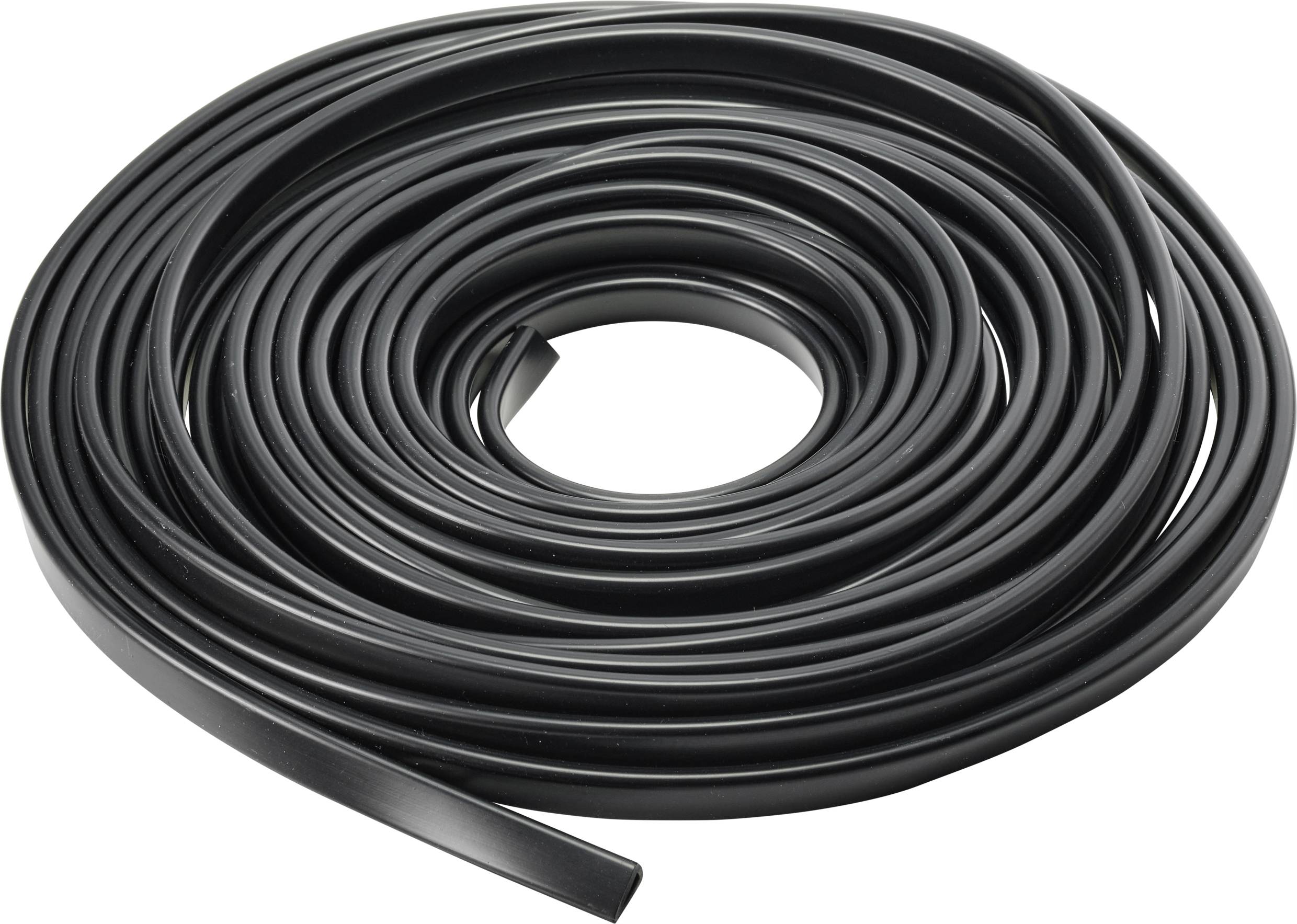 TRU COMPONENTS Osłona narożników PCW czarny 10 m - obrazek 1