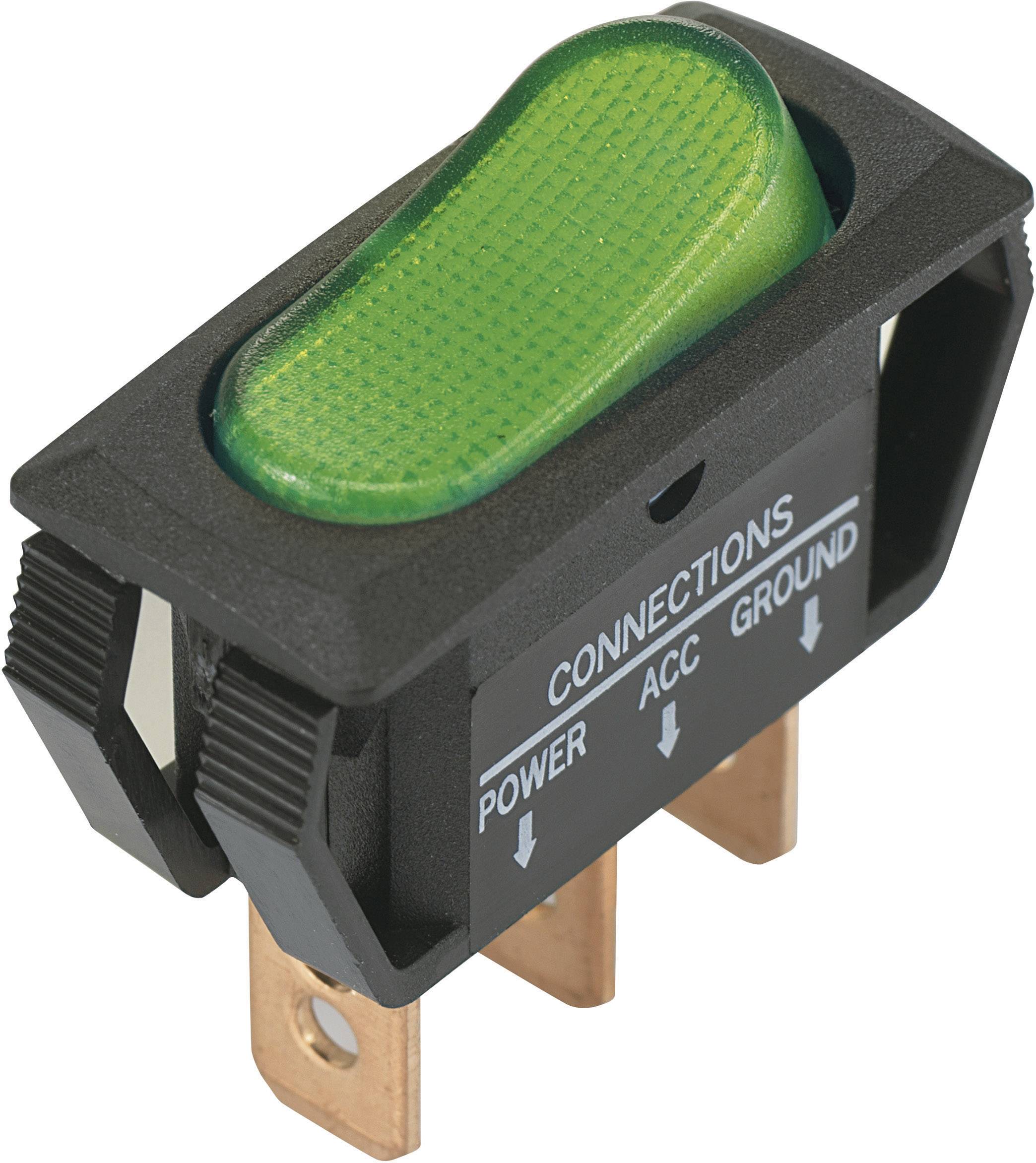 TRU COMPONENTS Przełącznik kołyskowy TC-R13-242B2 12 V/DC 25 A 1 x wył/wł zatrzask 1 szt. - obrazek 1