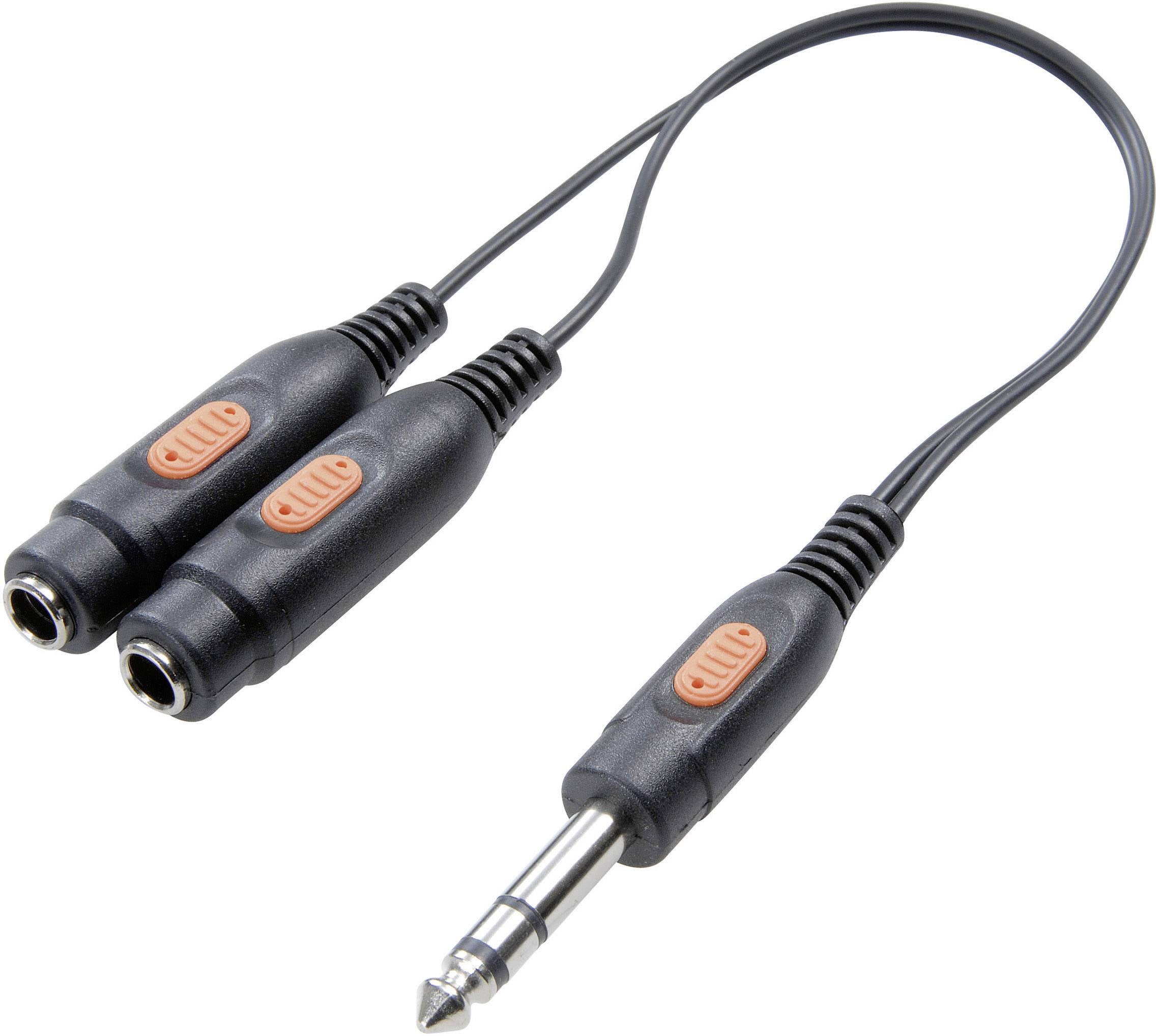 Audio adapter Y SpeaKa Professional SP-7869836, Jack, 20 cm - obrazek 1