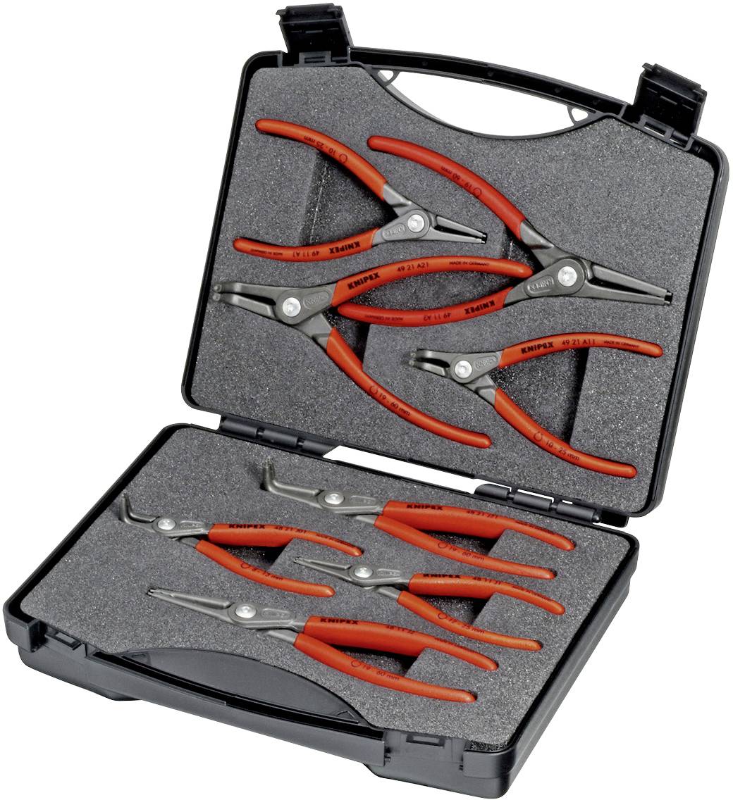 Zestaw szczypiec do pierścieni Segera Knipex 00 21 25 180 mm - obrazek 1