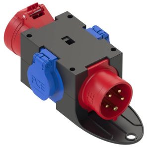 Adapter PCE 9430402, 400V, 16A, IP44, 1 CEE 16 A, 5 -polowy , 2 Gniazda 16 A ( 230 V) Adapter PCE 9430402, 400V, 16A, IP44, 1 CEE 16 A, 5 -polowy , 2 Gniazda 16 A ( 230 V)