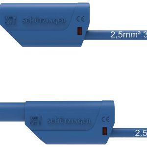 Schützinger Przewód pomiarowy bezpieczny 200 cm niebieski 1 szt. Schützinger Przewód pomiarowy bezpieczny 200 cm niebieski 1 szt.