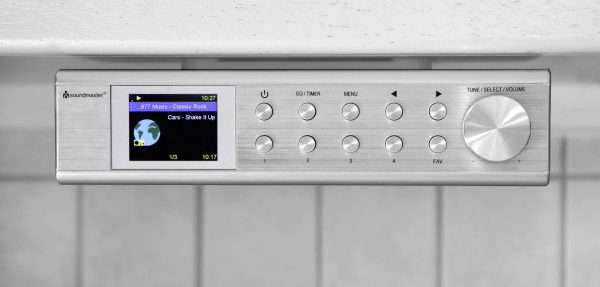 Radio internetowe do zabudowy soundmaster IR1500SI Internet, DAB+, fale metrowe (VHF) funkcja głośnomówiąca srebrny