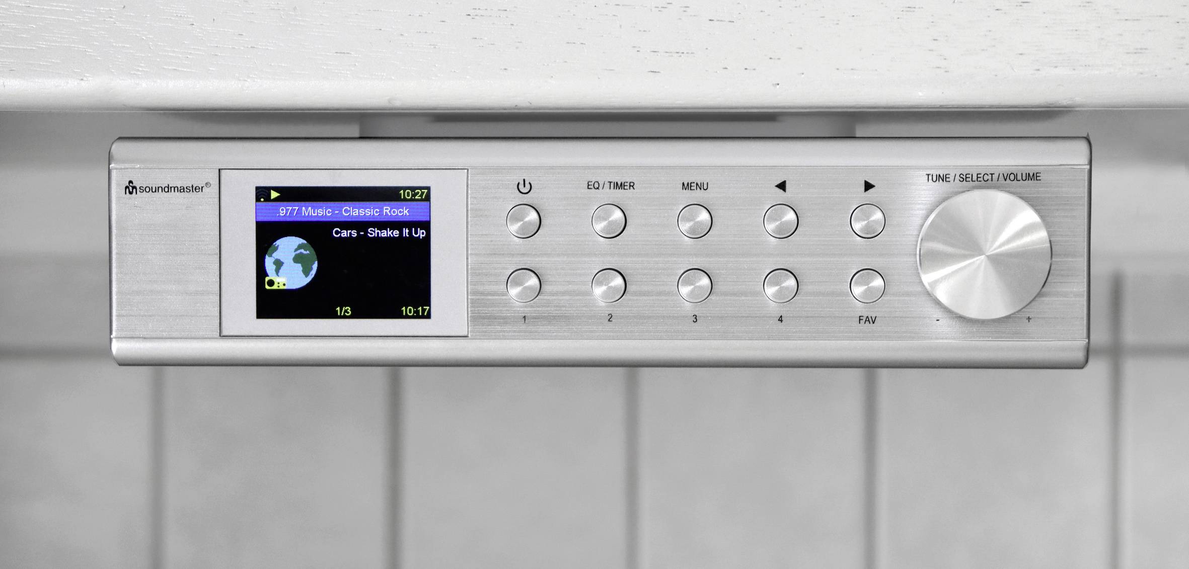 Radio internetowe do zabudowy soundmaster IR1500SI Internet, DAB+, fale metrowe (VHF) funkcja głośnomówiąca srebrny - obrazek 1