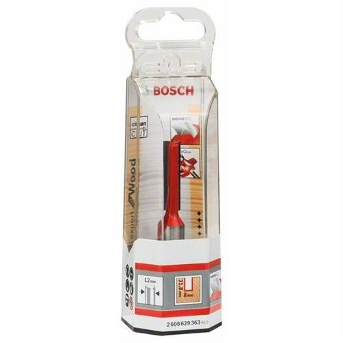 Frez do prostych cięć Expert for Wood, węglik, 8 mm, D1 12 mm, L 31,8 mm, G 63,8 mm Bosch 2608629360 - obrazek 1