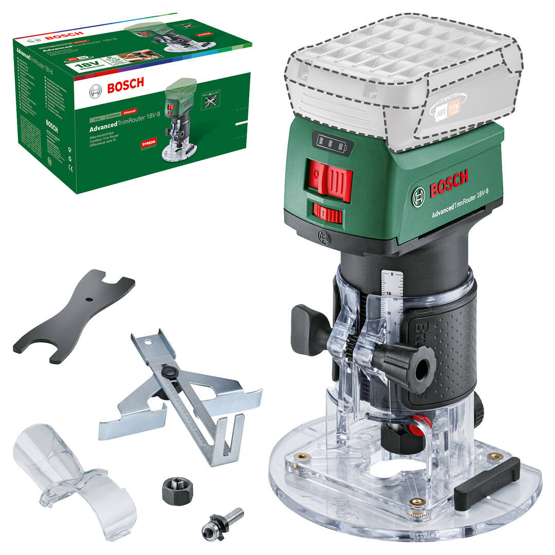 Frezarka górnowrzecionowa Bosch AdvancedTrimRouter 18V-8