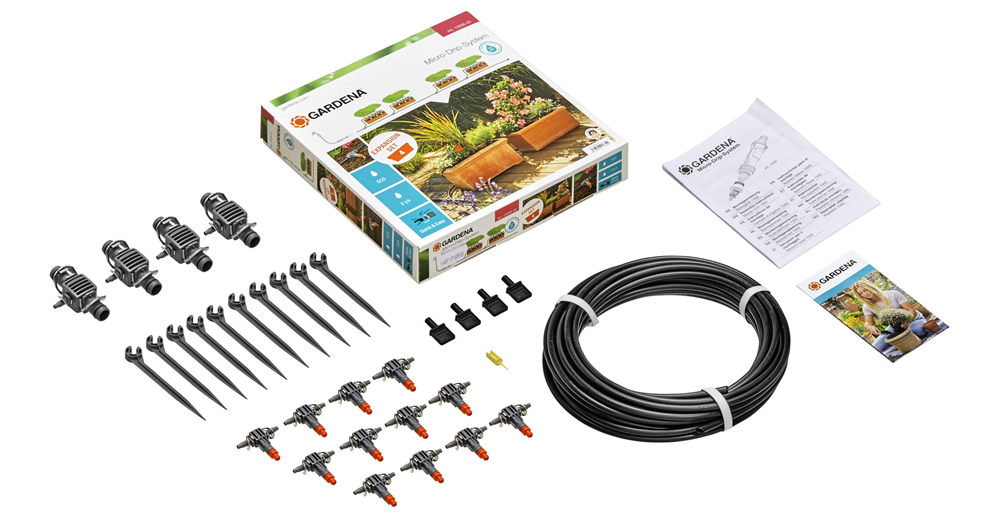 Gardena Micro-Drip-System – zestaw do rozbudowy nawadniania skrzynek balkonowych Gardena 13006-20