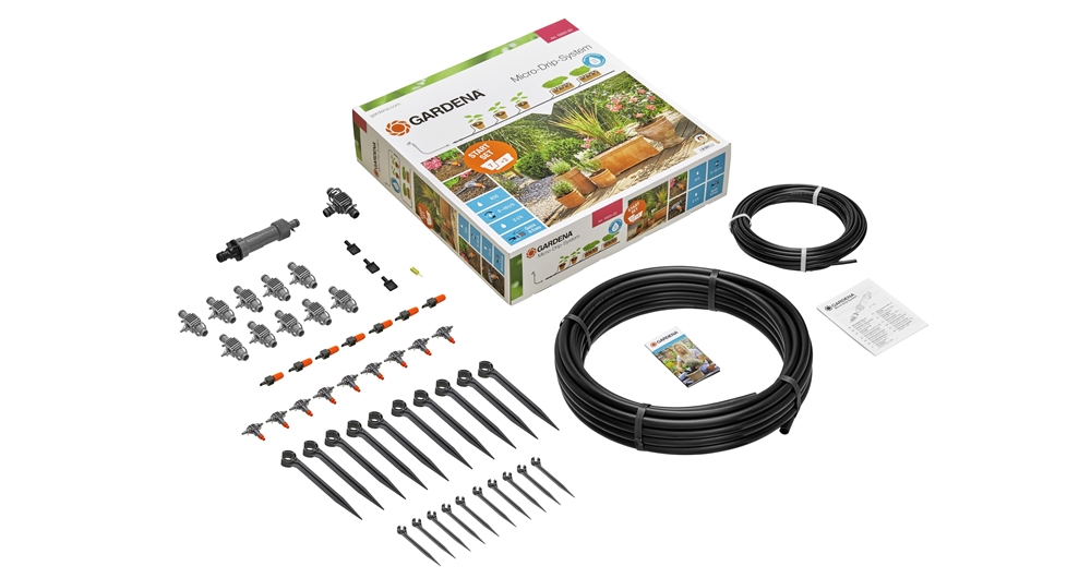 Gardena Micro-Drip-System – zestaw podstawowy M do roślin doniczkowych Gardena 13001-20