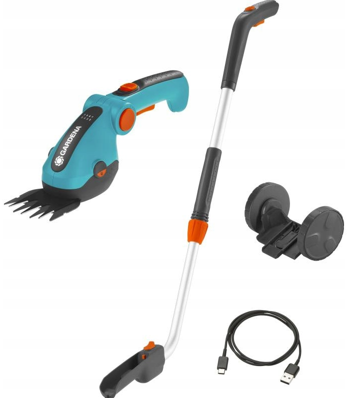 Nożyce do trawy Gardena ComfortCut Li z trzonkiem i kołami 09889-20 - obrazek 1