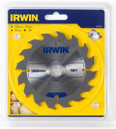 Piła tarczowa do drewna 125mm x 16T Irwin 1897086 - obrazek 1