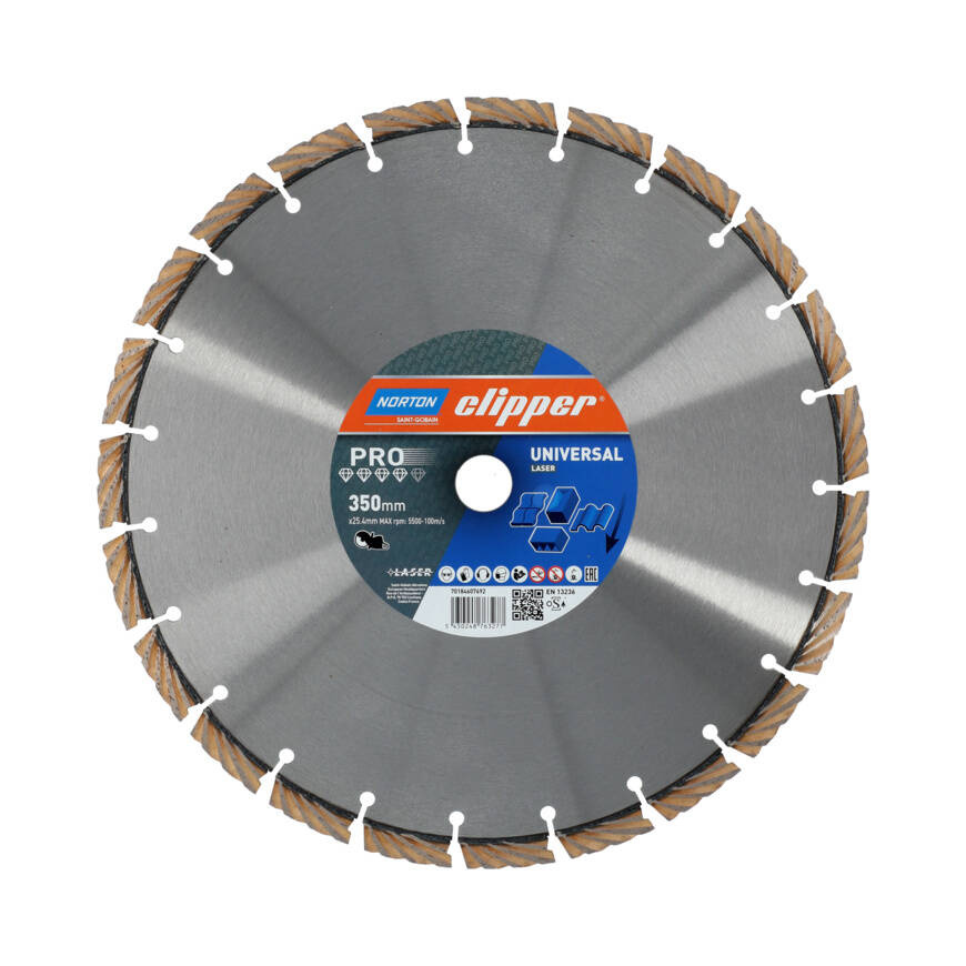 Tarcza diamentowa do cięcia betonu 350 x 25,4 mm Norton Clipper 70184607692 - obrazek 1