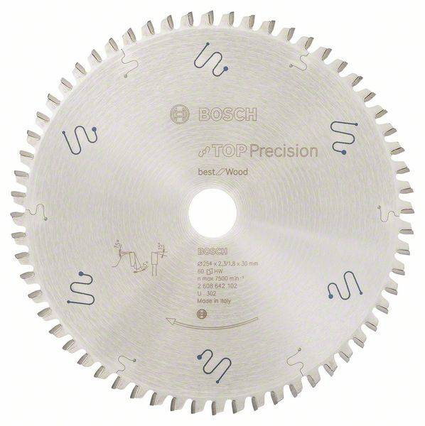 Tarcza do cięcia drewna 254x30 mm Bosch 2608642102 - obrazek 1