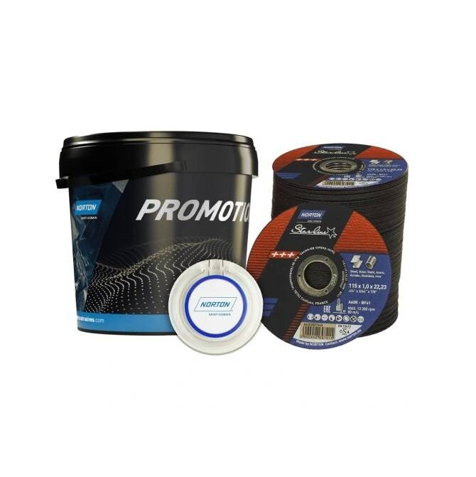 Tarcza do cięcia metalu 125mm (100szt) Norton Starline + ładowarka 66252849724 - obrazek 1