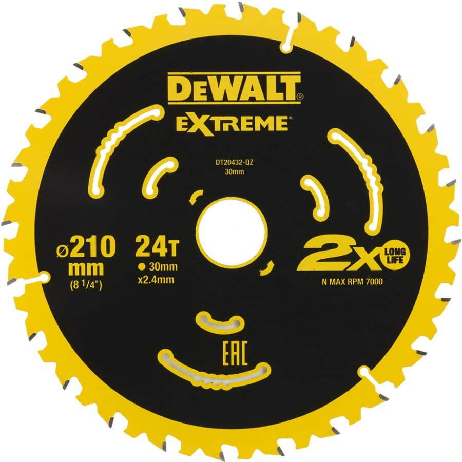 Tarcza pilarska Dewalt DT20432-QZ 210x30/24z - obrazek 1
