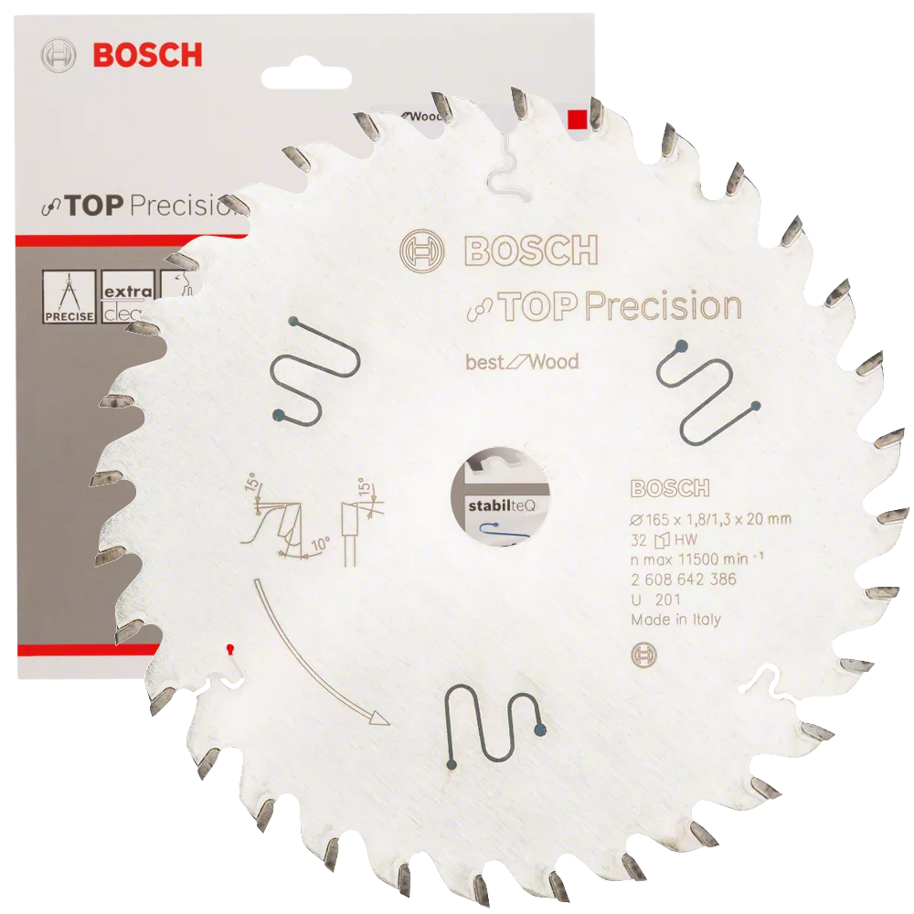 Tarcza pilarska do drewna 165x20 Bosch 2608642386 - obrazek 1