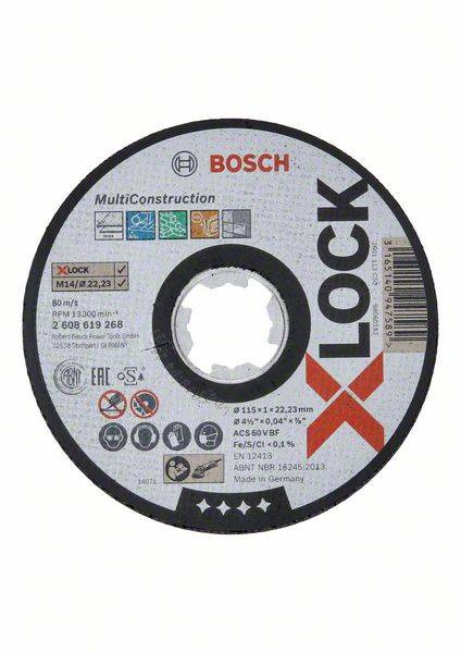 Tarcza tnąca Bosch MultiMaterial X-LOCK, ACS 60 V BF 115x22,23 2608619268 - obrazek 1