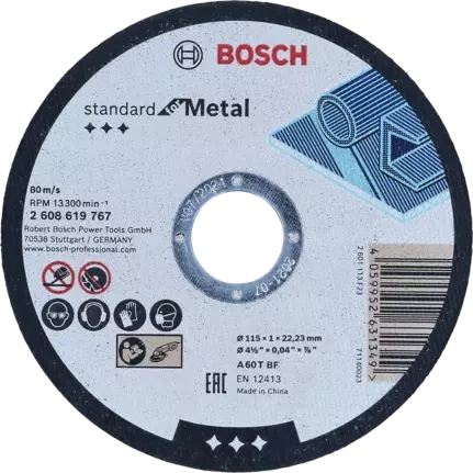 Tarcza tnącą do metalu 115x22.23x1.0 mm Bosch 2608619767 - obrazek 1