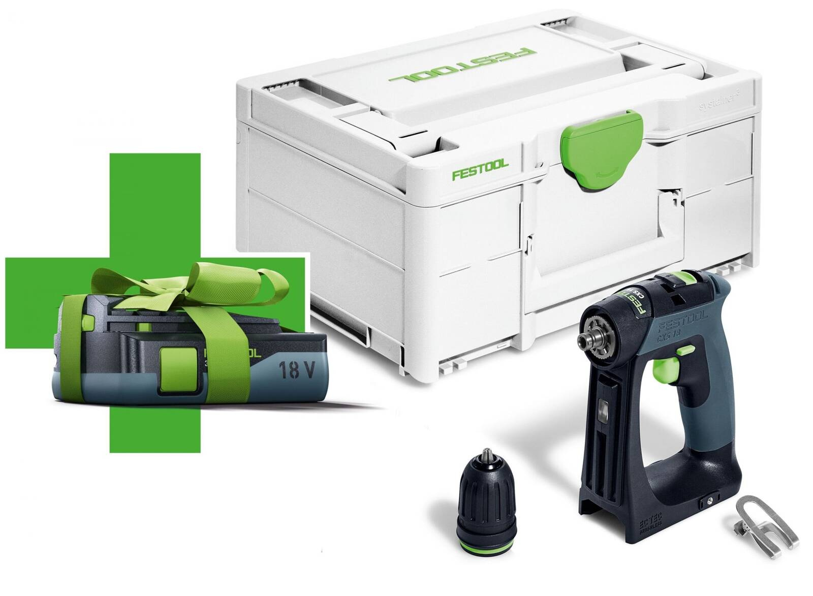 Wiertarko-wkrętarka CXS 18-Basic-3,0 Festool 578063 - obrazek 1
