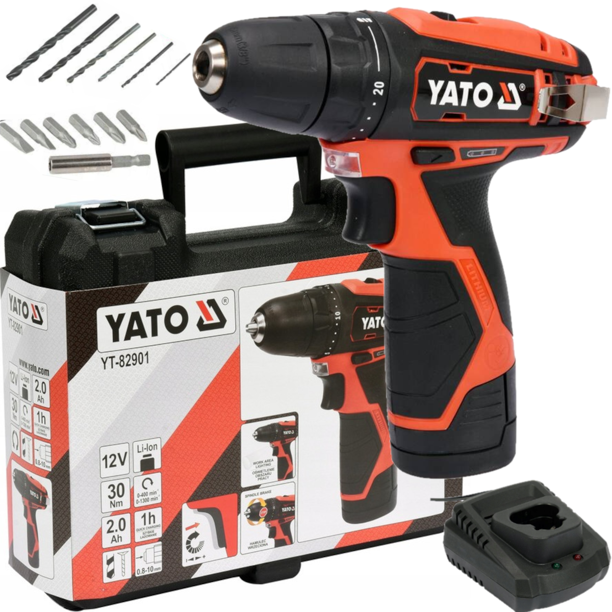 Wiertarko-wkrętarka Yato YT-82901 - obrazek 1