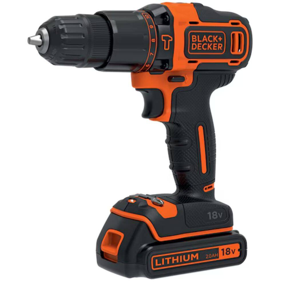 Wiertarko-wkrętarka z udarem Li-Ion 18V Black Decker (BDCHD18-QW) - obrazek 1