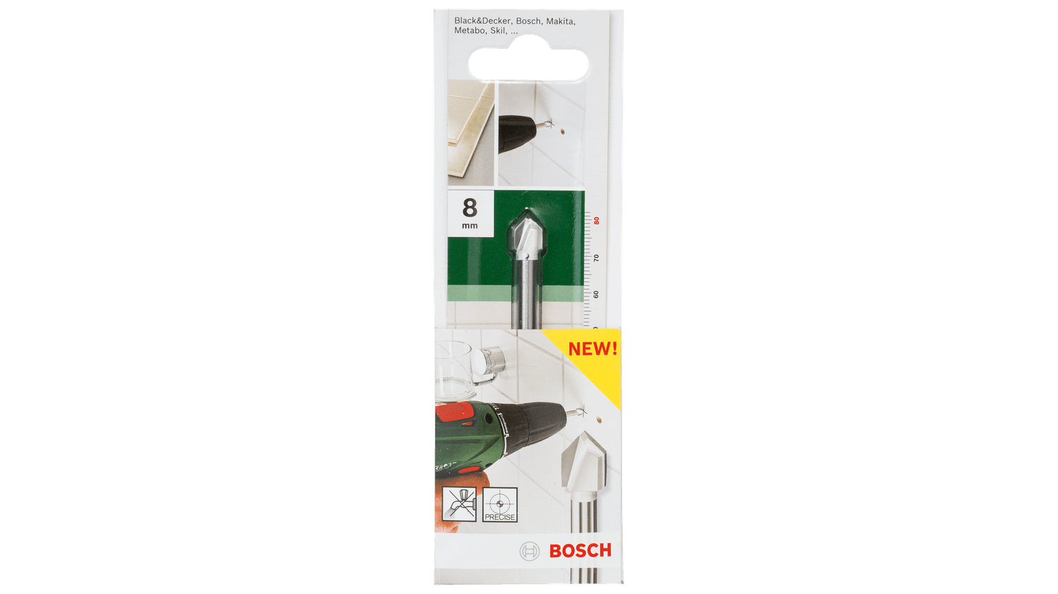 Wiertła do płytek ceramicznych 8,0 x 80 mm Bosch 2609255583
