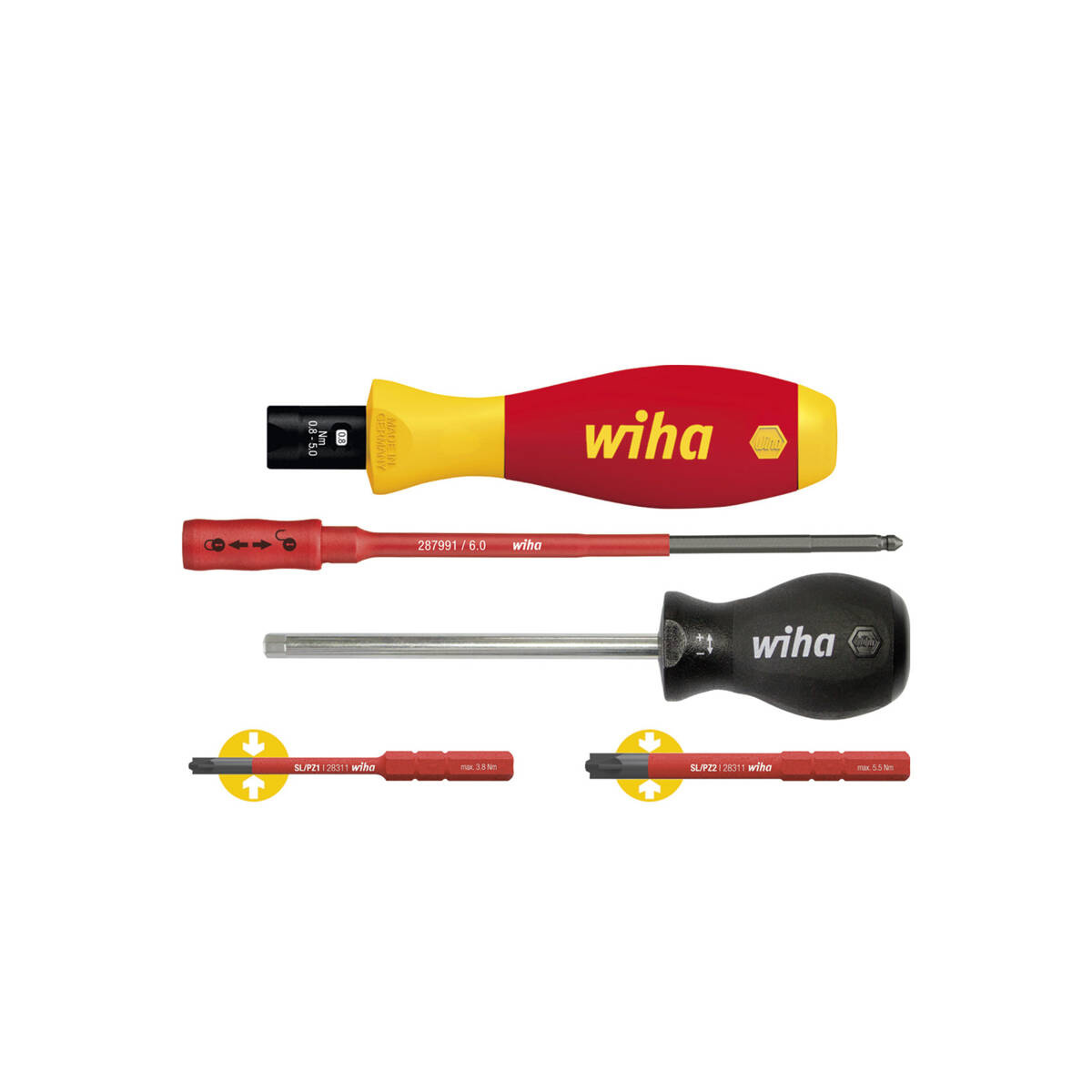 Wkrętak dynamometryczny zestaw TorqueVario®-S electric Wiha 38074 - obrazek 1
