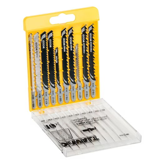 Zestaw 10-szt. brzeszczotów do cięcia drewna Dewalt DT2290-QZ - obrazek 1