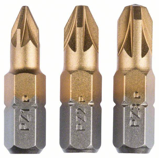 Zestaw 3 szt. bitów PZ1, PZ2, PZ3 Bosch 2609255968 - obrazek 1