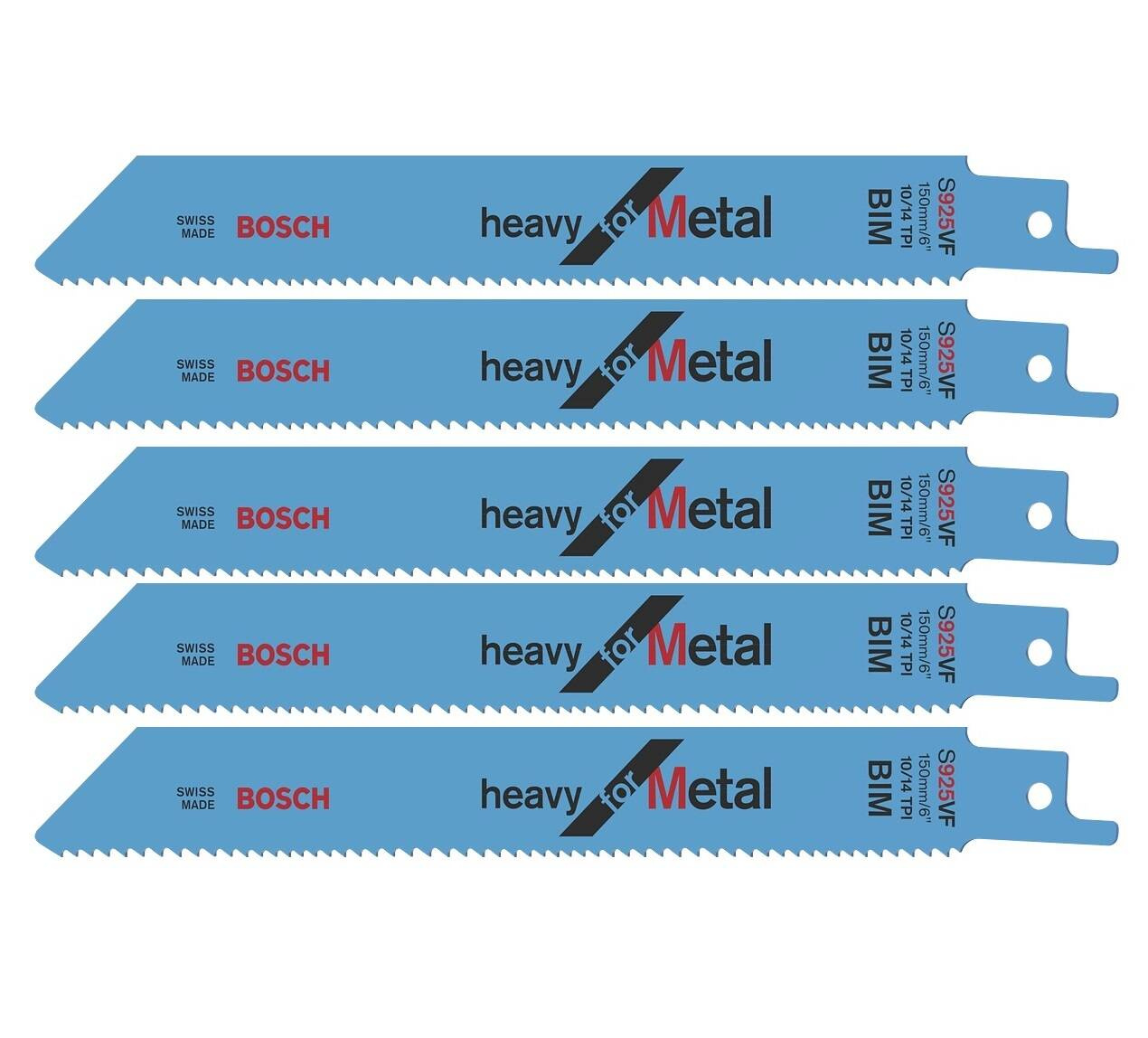 Zestaw 5 szt. brzeszczotów do metalu S 925 VF Bosch 2608657407 - obrazek 1