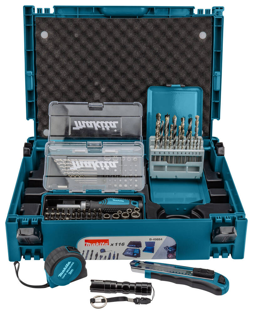 Zestaw narzędzi Makita B-49884 116 el.