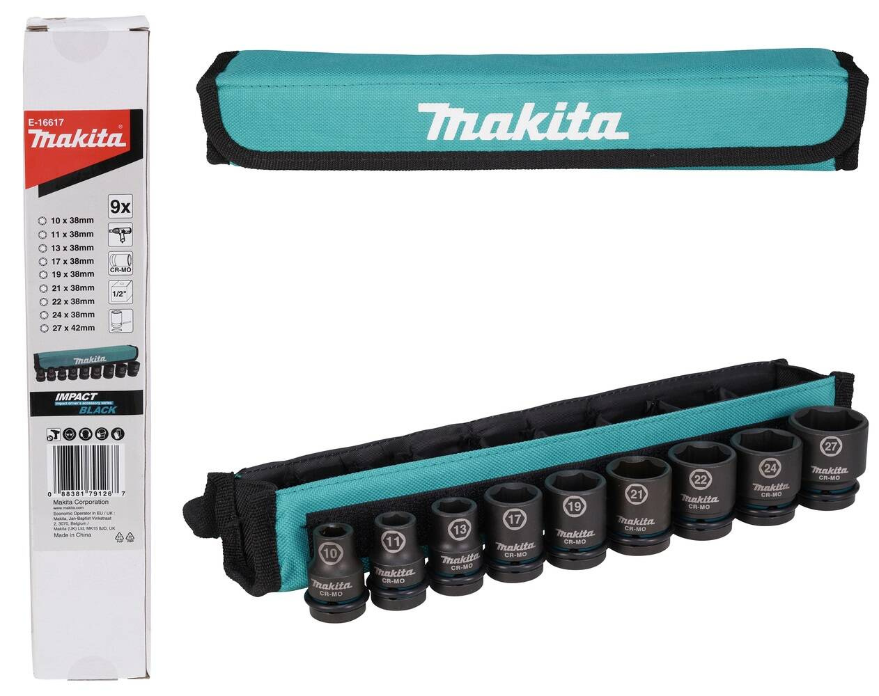 Zestaw nasadek udarowych 1/2″ Makita E-16617