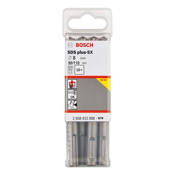 Zestaw wierteł SDS plus-5X 8x50x110 Bosch 2608833898 10 szt. - obrazek 1