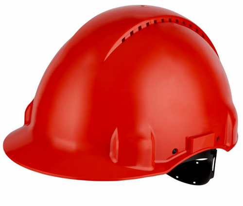 3M™ Hełm ochronny Solaris G3000 czerwony, G3000CUV-RD - obrazek 1