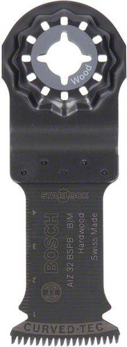 Brzeszczot BIM do cięcia wgłębnego Starlock AIZ 32 BSPB, Hard Wood 50 x 32 mm Bosch 2609256946 - obrazek 1