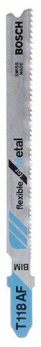 Brzeszczot do wyrzynarek, BIM, T 118 AFFlexible for Metal Bosch 2609256733 - obrazek 1