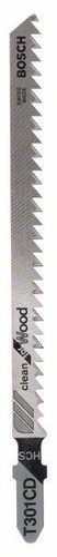Brzeszczot do wyrzynarek, HCS, T 301 CDClean for Wood Bosch 2609256725 - obrazek 1