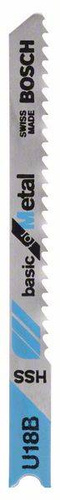 Brzeszczot do wyrzynarek, HSS, U 18 BBasic for Metal Bosch 2609256766 - obrazek 1