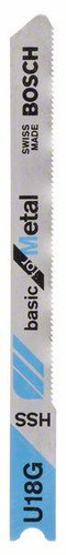 Brzeszczot do wyrzynarek, HSS, U 18 GBasic for Metal Bosch 2609256767 - obrazek 1