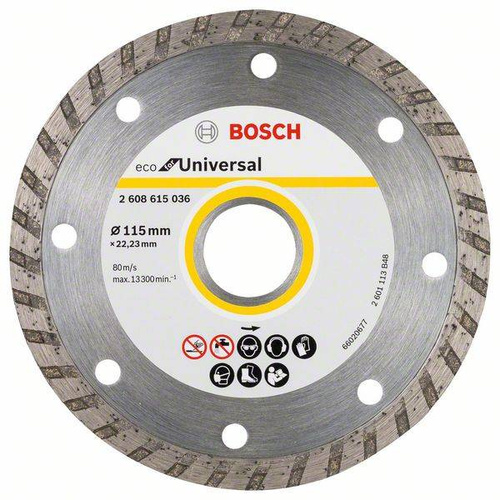 Diamentowa tarcza tnąca ECO for Universal 115x22,23x2,0 Bosch 2608615045 - obrazek 1